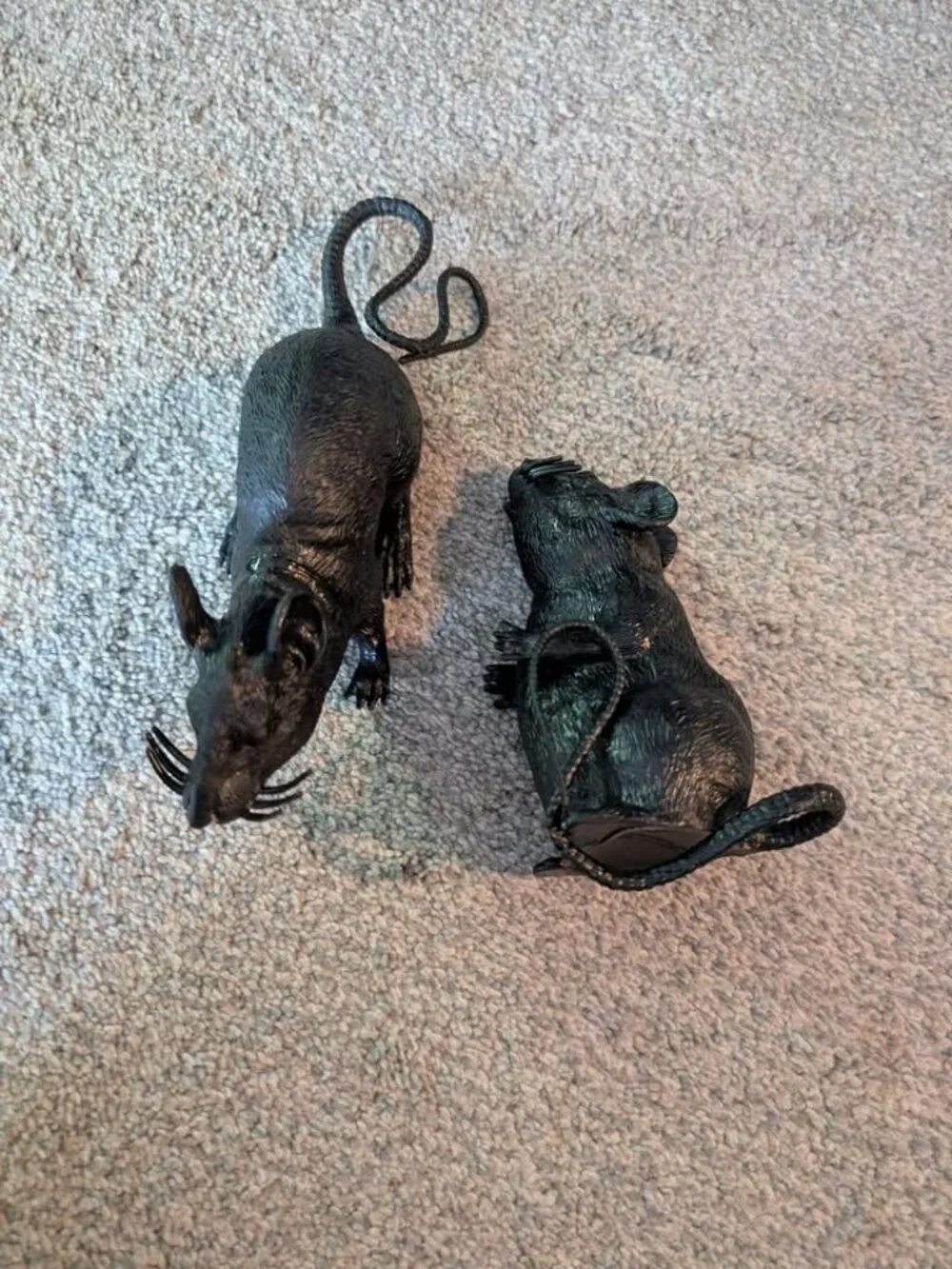 Plastic rats decor or toy